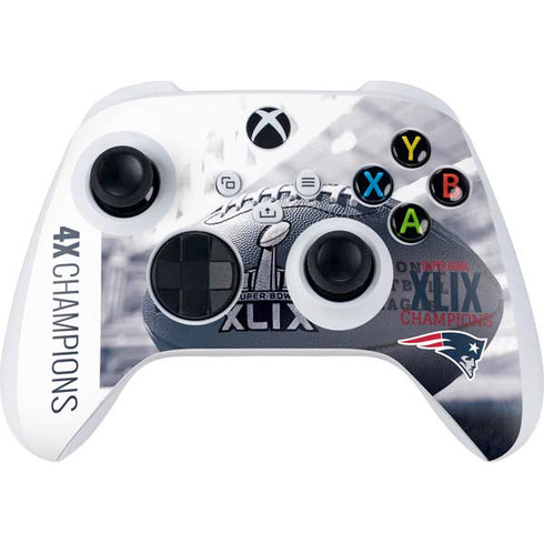 NFL New England Patriots Super Bowl Champs Xbox Series S Controller Skin