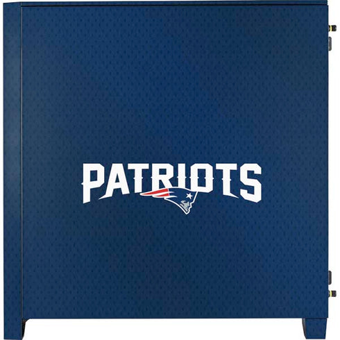 NFL New England Patriots Team Jersey Corsair 4000D Tempered Glass Mid-Tower ATX Case Skin