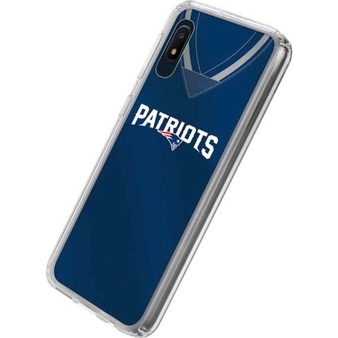 NFL New England Patriots Team Jersey Galaxy A10e Clear Case