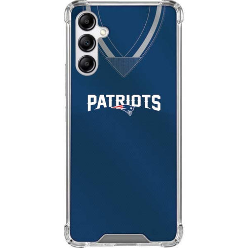 NFL New England Patriots Team Jersey Galaxy A14 5G Clear Case
