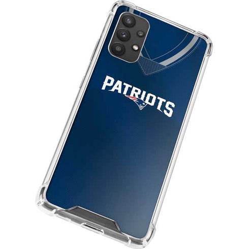 NFL New England Patriots Team Jersey Galaxy A32 5G Clear Case
