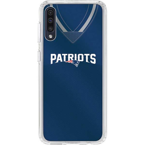 NFL New England Patriots Team Jersey Galaxy A50 Clear Case
