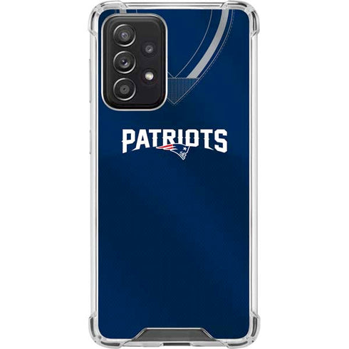 NFL New England Patriots Team Jersey Galaxy A52 5G Clear Case