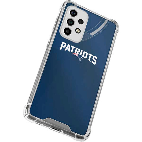 NFL New England Patriots Team Jersey Galaxy A53 5G Clear Case
