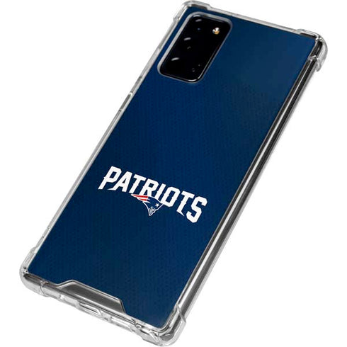 NFL New England Patriots Team Jersey Galaxy Note20 5G Clear Case