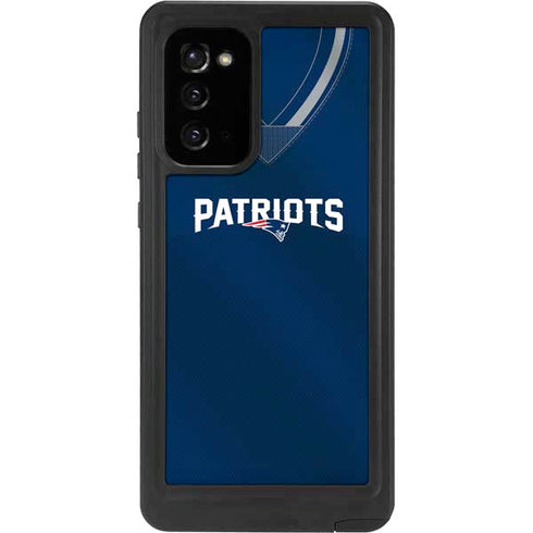 NFL New England Patriots Team Jersey Galaxy Note20 5G Waterproof Case