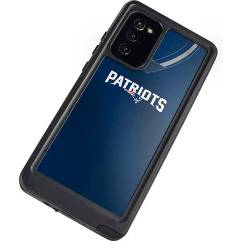 NFL New England Patriots Team Jersey Galaxy Note20 5G Waterproof Case