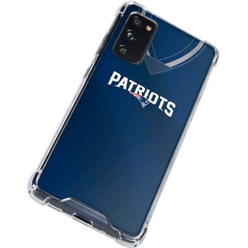 NFL New England Patriots Team Jersey Galaxy S20 FE Clear Case