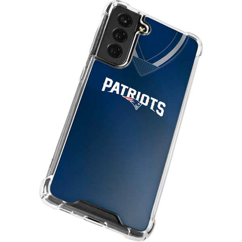 NFL New England Patriots Team Jersey Galaxy S21 FE Clear Case