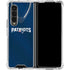 NFL New England Patriots Team Jersey Galaxy Z Fold4 5G Clear Case