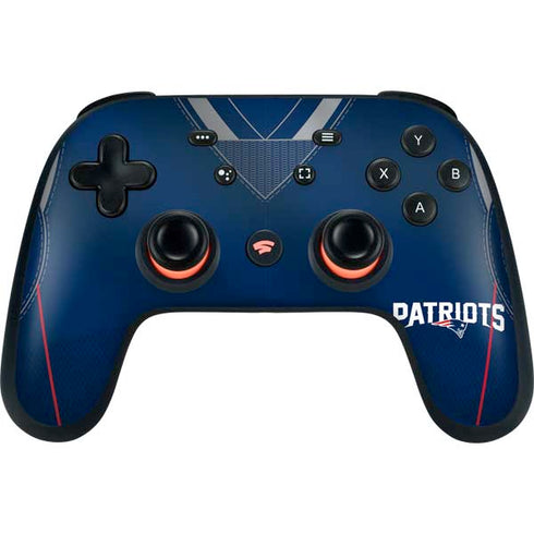NFL New England Patriots Team Jersey Google Stadia Controller Skin