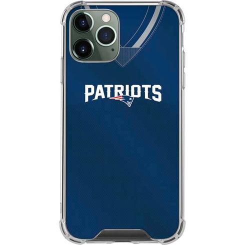 NFL New England Patriots Team Jersey iPhone 12 Pro Clear Case