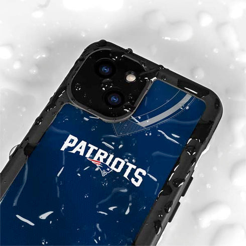NFL New England Patriots Team Jersey iPhone 13 Mini Waterproof Case