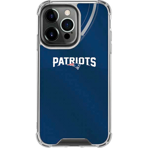 NFL New England Patriots Team Jersey iPhone 13 Pro Clear Case