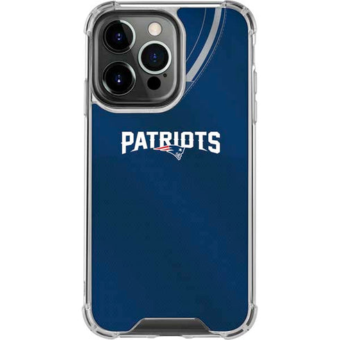 NFL New England Patriots Team Jersey iPhone 14 Pro Clear Case