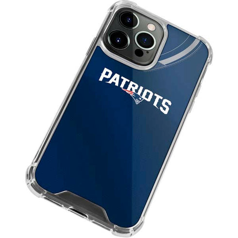 NFL New England Patriots Team Jersey iPhone 14 Pro Clear Case