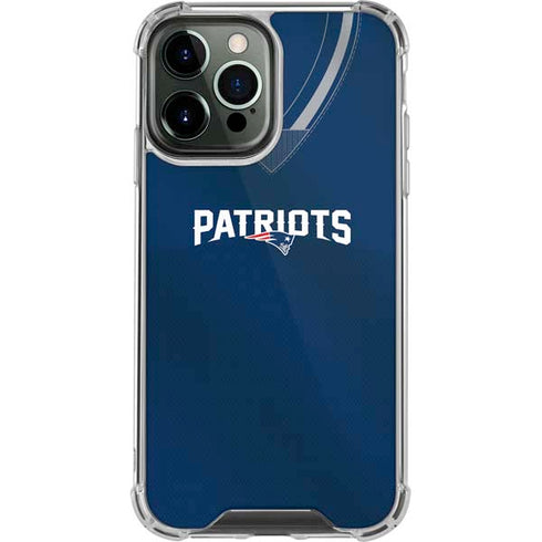 NFL New England Patriots Team Jersey iPhone 14 Pro Max Clear Case
