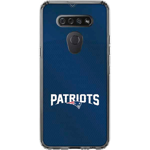 NFL New England Patriots Team Jersey LG K51/Q51 Clear Case
