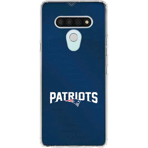 NFL New England Patriots Team Jersey LG Stylo 6 Clear Case