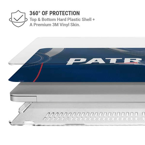 NFL New England Patriots Team Jersey MacBook Pro 16in (2019-20) Case plus Skin