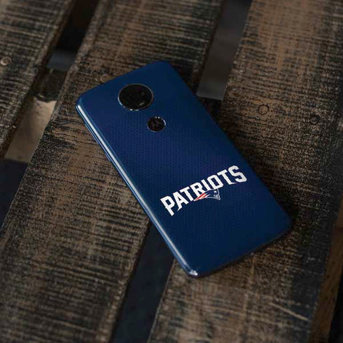 NFL New England Patriots Team Jersey Moto E5 Plus Skin