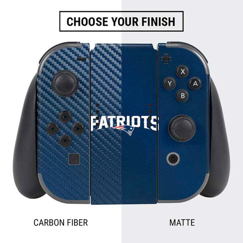 NFL New England Patriots Team Jersey Nintendo Switch Bundle Skin