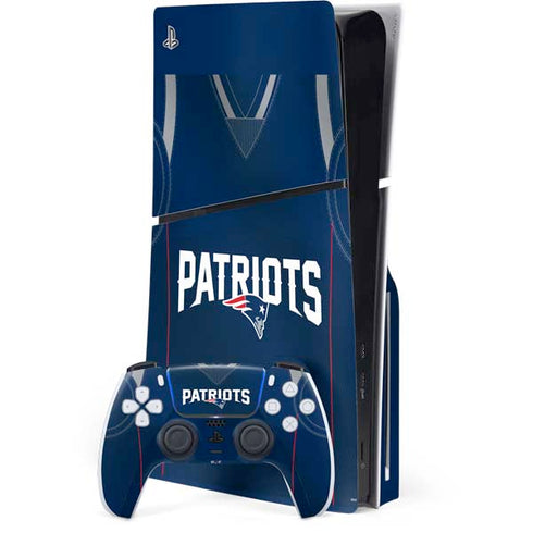 NFL New England Patriots Team Jersey PS5 Slim Disk Bundle Skin