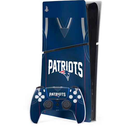NFL New England Patriots Team Jersey PS5 Slim Digital Edition Console Skin