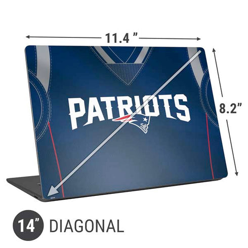 NFL New England Patriots Team Jersey Universal Laptop 14in (11.4 x 8.2in) Skin
