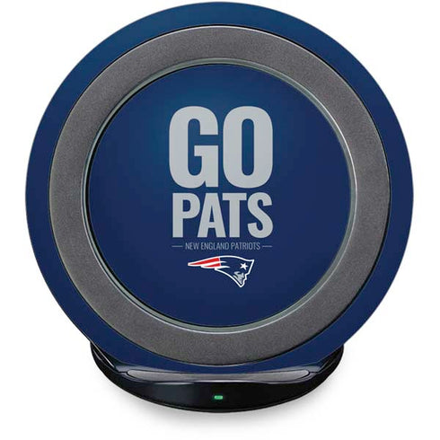 NFL New England Patriots Team Motto Fast Charge Wireless Charging Stand Skin