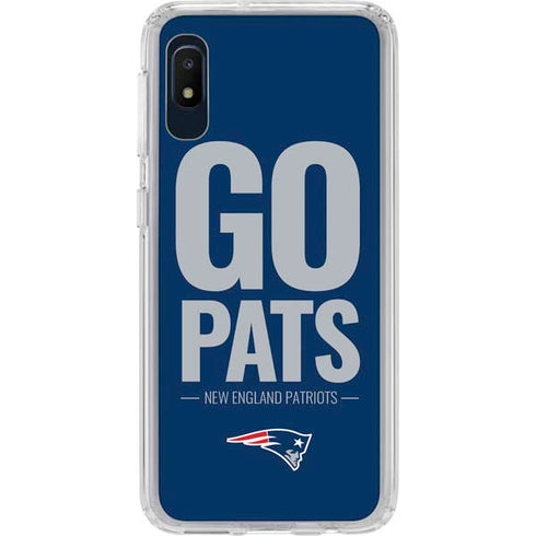 NFL New England Patriots Team Motto Galaxy A10e Clear Case