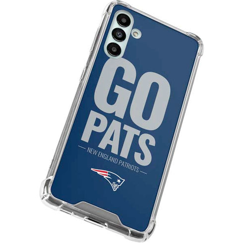 NFL New England Patriots Team Motto Galaxy A13 5G Clear Case