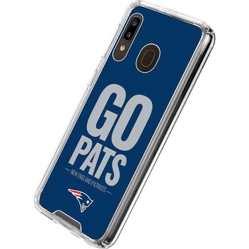 NFL New England Patriots Team Motto Galaxy A30 Clear Case