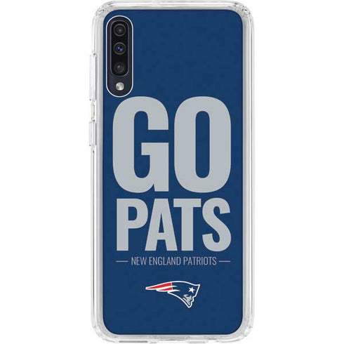 NFL New England Patriots Team Motto Galaxy A50 Clear Case