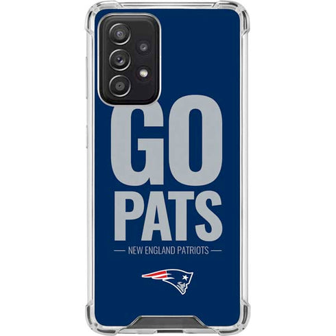 NFL New England Patriots Team Motto Galaxy A52 5G Clear Case