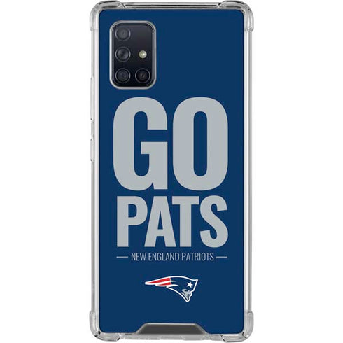 NFL New England Patriots Team Motto Galaxy A71 5G Clear Case