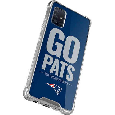 NFL New England Patriots Team Motto Galaxy A71 5G Clear Case