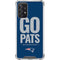 NFL New England Patriots Team Motto Galaxy A72 5G Clear Case