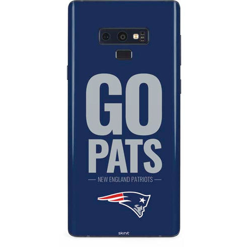 NFL New England Patriots Team Motto Galaxy Note 9 Skin