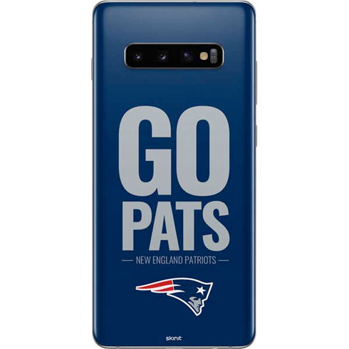 NFL New England Patriots Team Motto Galaxy S10 Plus Skin