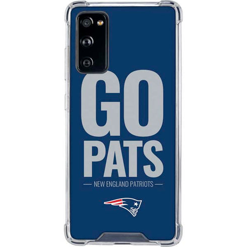 NFL New England Patriots Team Motto Galaxy S20 FE Clear Case