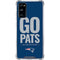 NFL New England Patriots Team Motto Galaxy S20 FE Clear Case