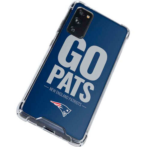 NFL New England Patriots Team Motto Galaxy S20 FE Clear Case