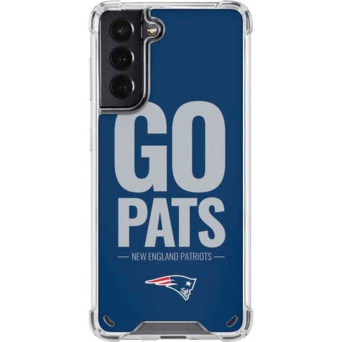 NFL New England Patriots Team Motto Galaxy S21 5G Clear Case