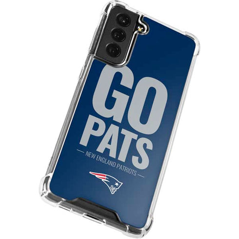 NFL New England Patriots Team Motto Galaxy S21 FE Clear Case