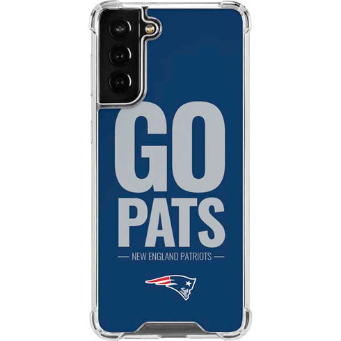 NFL New England Patriots Team Motto Galaxy S22 Plus Clear Case