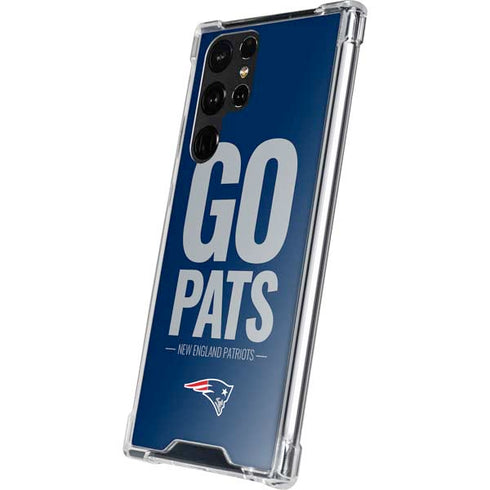 NFL New England Patriots Team Motto Galaxy S22 Ultra Clear Case