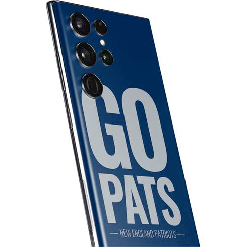 NFL New England Patriots Team Motto Galaxy S22 Ultra Skin