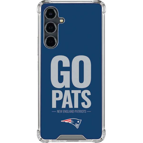 NFL New England Patriots Team Motto Galaxy S23 FE Clear Case