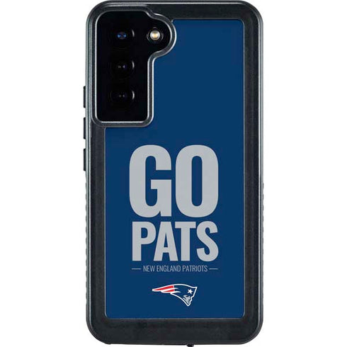 NFL New England Patriots Team Motto Galaxy S23 Plus Waterproof Case